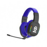 Auriculares y Micrófono Gaming SPARCO Wireless Rgb Negros/azules (spwheadphonepro)