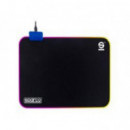 Alfombrilla Gaming SPARCO RGB 300x250mm Blackberry (SPMOUSEPAD)