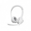 Auriculares + Micrófono Logitech H390 USB-A Blancos (981-001286)