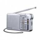 Radio FM Portátil Panasonic Plata (RF-P150DEGS)