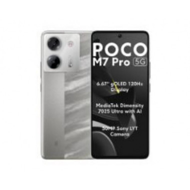 Smartphone XIAOMI Poco M7 Pro 6.67" Amoled Dimensity 7025-ULTRA 12GB 512GB 5G Plata (MZB0LO2EU)
