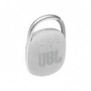 Altavoz JBL Clip 4 1.0 5W USB-C Bluetooth 5.1 Blanco (JBLCLIP4WHT)