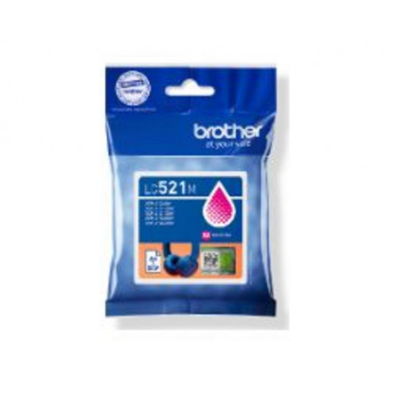 Tinta BROTHER Magenta 500 Páginas (LC521M)