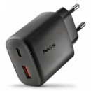 NGS Era Gan 45W - Cargador de Pared Usb-c y Usb-a