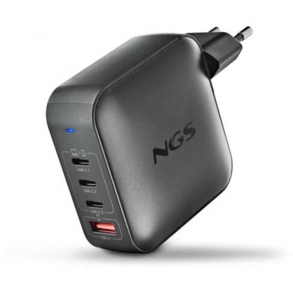 NGS Bud Gan 165W: Cargador Multi-puerto Usb-c/a