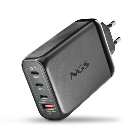 NGS Bud Gan 140W Cargador de Pared 3XUSB-C/USB-A