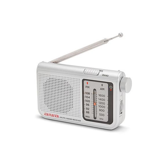 AIWA Radio Portatil Analogica AM/FM RS-55/SL Plata