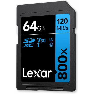 Lexar 64GB 800X Pro SDXC UHS-I
