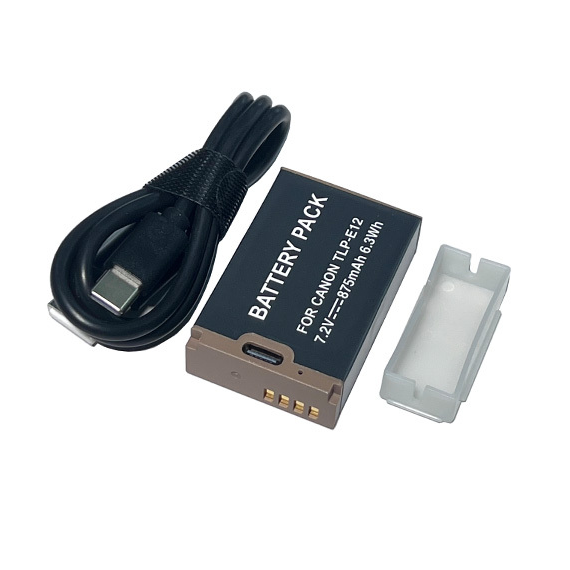 Batería ULTRAPIX TLP-E12 de 875MAH con Cable y Puerto de Carga Usb-c