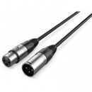 Cable para micrófonos XLR hembra a XLR macho 3m