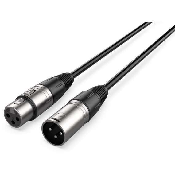 Cable para micrófonos XLR hembra a XLR macho 3m