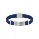 PULSERA C/ TRENZADA AZUL