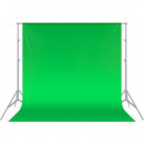 Fondo de tela para kit de estudio verde 3x6m