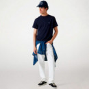 Camiseta con logotipo bordado