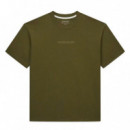 Camiseta con logotipo bordado