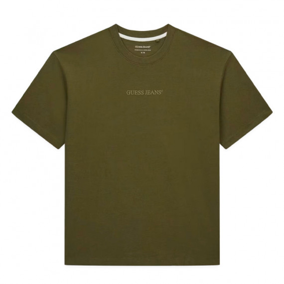 Camiseta con logotipo bordado