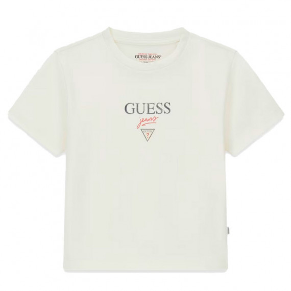 Camiseta con Logo Bordado  GUESS