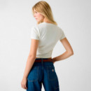 Camiseta con Logo Bordado  GUESS