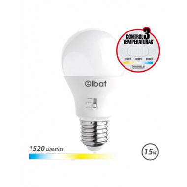 ELBAT Bombilla Led E27 EB0583 1520LM 3 Modos Luz Calida/fria/blanca