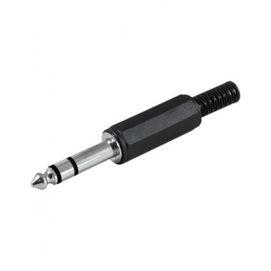 NIMO Conector para Montar Jack 6.3 Estereo CON211 Negro