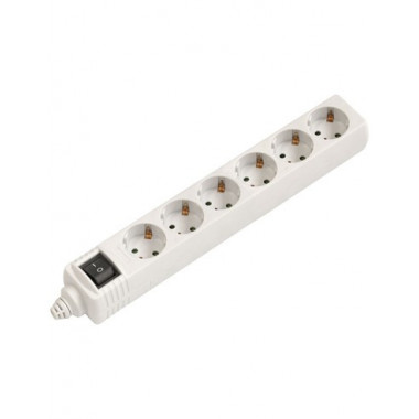 NIMO Regleta SIN CABLE Con 6 Enchufes y Interruptor MEL248