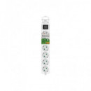 NIMO Regleta SIN CABLE Con 6 Enchufes y Interruptor MEL248