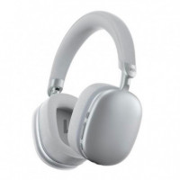 Auriculares BLUETOOTH con Cancelación de Ruido BE55 Plata XO