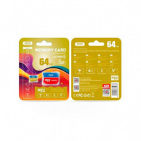 Tarjeta Microsd 64GB Negra con Rojo XO