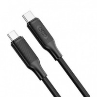 Cable de Datos 60W Tipo C a Tipo C NBQ265B Negro XO