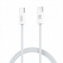 Cable de Datos 60W Tipo C a Tipo C NBQ273 Blanco XO
