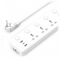 Regleta 6 Tomas 5AC + USB a + USB C con Interruptor Independiente XO