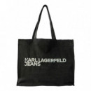 Bolso Shopper Acid Denim Washed  KARL LAGERFELD JEANS