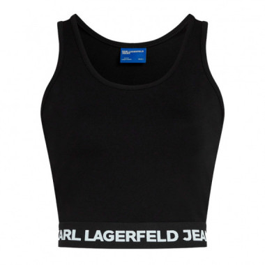 Camiseta sin Mangas con Banda Decorada con Logotipo  KARL LAGERFELD JEANS