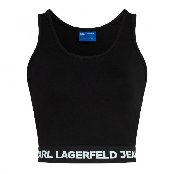 Camiseta sin Mangas con Banda Decorada con Logotipo  KARL LAGERFELD JEANS