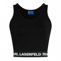 Camiseta sin Mangas con Banda Decorada con Logotipo  KARL LAGERFELD JEANS