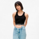 Camiseta sin Mangas con Banda Decorada con Logotipo  KARL LAGERFELD JEANS