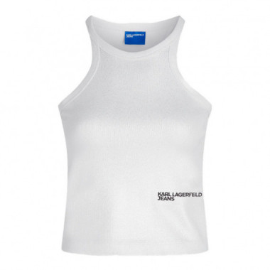 Camiseta de Canal&eacute; con Acabado Encerado  KARL LAGERFELD JEANS