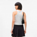 Camiseta de Canalé con Acabado Encerado  KARL LAGERFELD JEANS