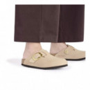 ZUECO HEBILLA BIG NOBUCK BEIGE