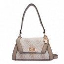 BOLSO  KARNILLA LOGO FLAP SHOULDER BAG