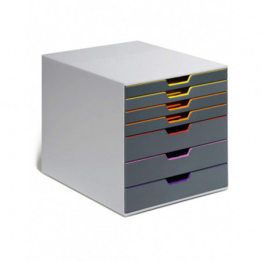 BANDEJA PORTADOCUMENTOS 7 CAJONES MULTICOLOR