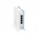 Router MIKROTIK 2.4GHZ 4XRJ45 USB 2.0 con 2 Antenas Internas (RB941-2ND-TC)
