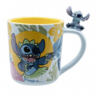 Taza Stitch Hawaiano con Asa 3D Disney 460 Ml  ABY STILE