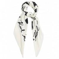 KARL LAGERFELD - K/monogram Jkrd Bl/wh Scarf - 101 - B1W33086/101