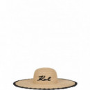 KARL LAGERFELD - K/signature Beach Hat - 106 - B1W46084/106