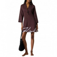 KARL LAGERFELD - Karl Dna Signature Beach Dress - 2FI - A2W46075/2FI