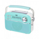 TREVI Radio Retro con Panel Solar/ Radio/usb/aux/bt un Ra 7F50 Bt Verde