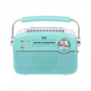 TREVI Radio Retro con Panel Solar/ Radio/usb/aux/bt un Ra 7F50 Bt Verde