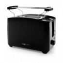 CLATRONIC Tostadora de Pan Ta 3801 Negro Calentador de Panecillos y Gofres, Funcion Descongelacion