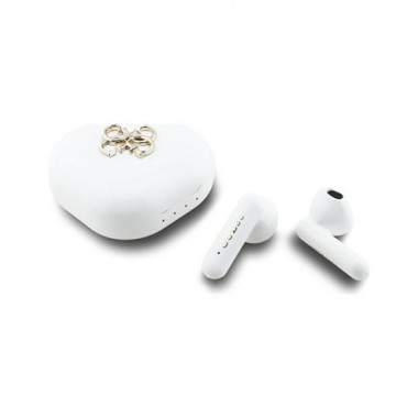 GUESS Auricular Bluetooth 4G Logo Blanco